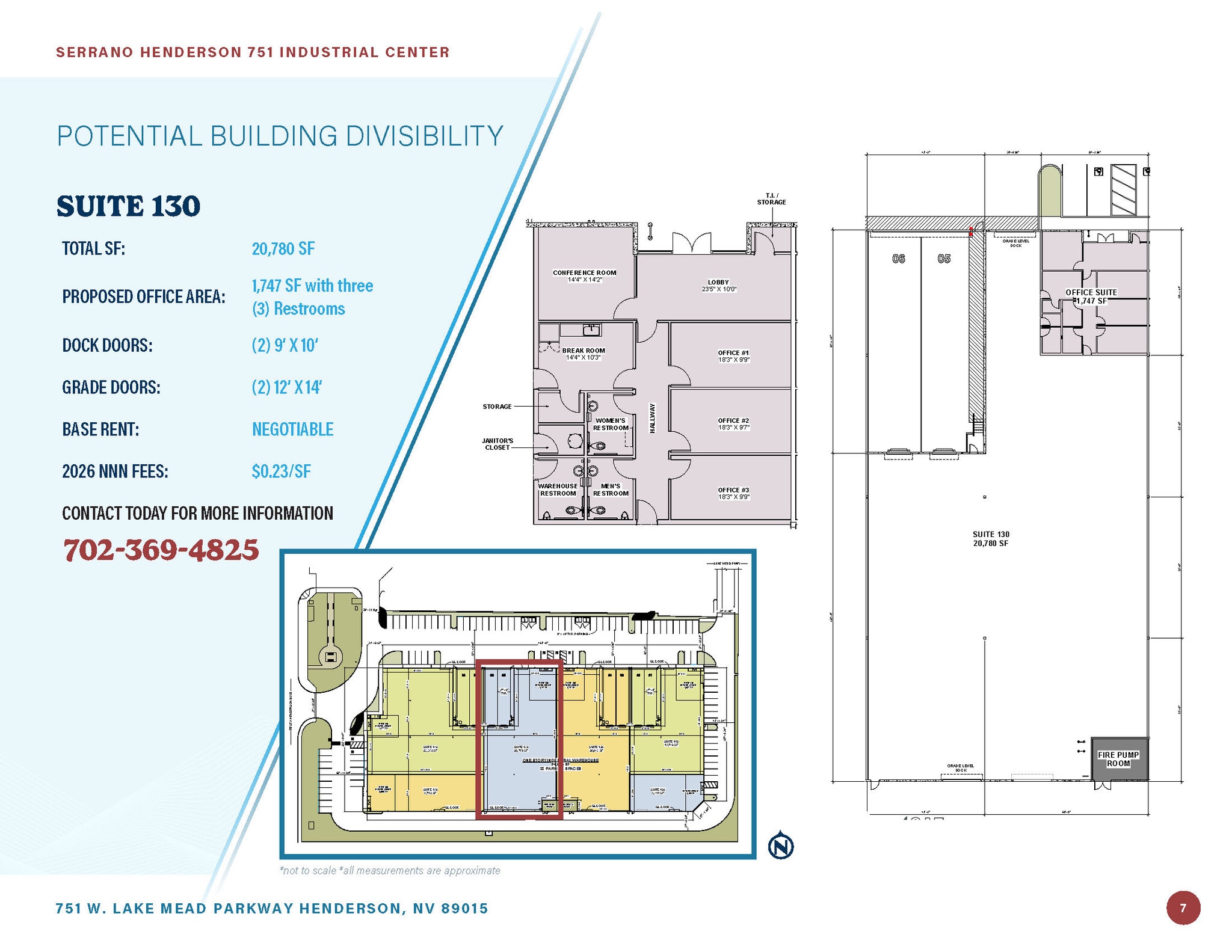 751 W Lake Mead Pky, Henderson, NV à louer Plan d’étage- Image 1 de 2