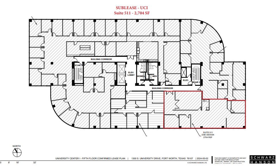 1300 S University Dr, Fort Worth, TX for lease Floor Plan- Image 1 of 1