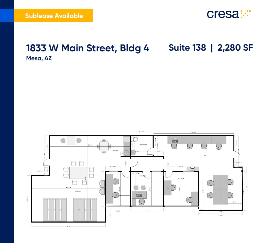 1833 W Main St, Mesa, AZ for lease Floor Plan- Image 1 of 1