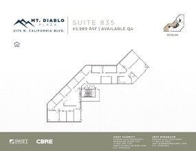 2175 N California Blvd, Walnut Creek, CA for lease Floor Plan- Image 1 of 1