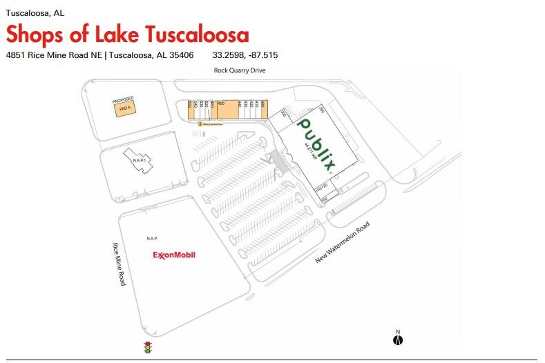 4851 Rice Mine Rd NE, Tuscaloosa, AL à louer Plan d  tage- Image 1 de 2