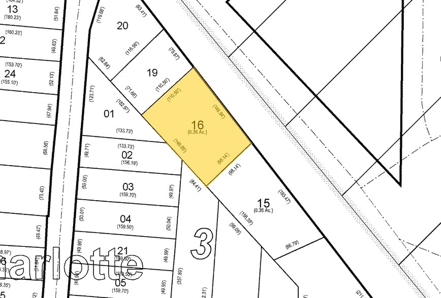 3729-3745 Freedom Dr, Charlotte, NC for sale - Plat Map - Image 2 of 18
