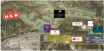 5029 Vail Dv, Bee Cave, TX - AERIAL  map view