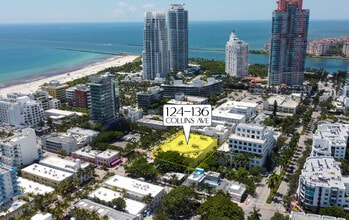124-136 Collins Ave, Miami Beach, FL - Aerial  map view