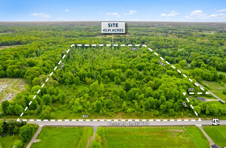 400 Center Rd, Austinburg, OH à vendre - Aérien - Image 3 de 3