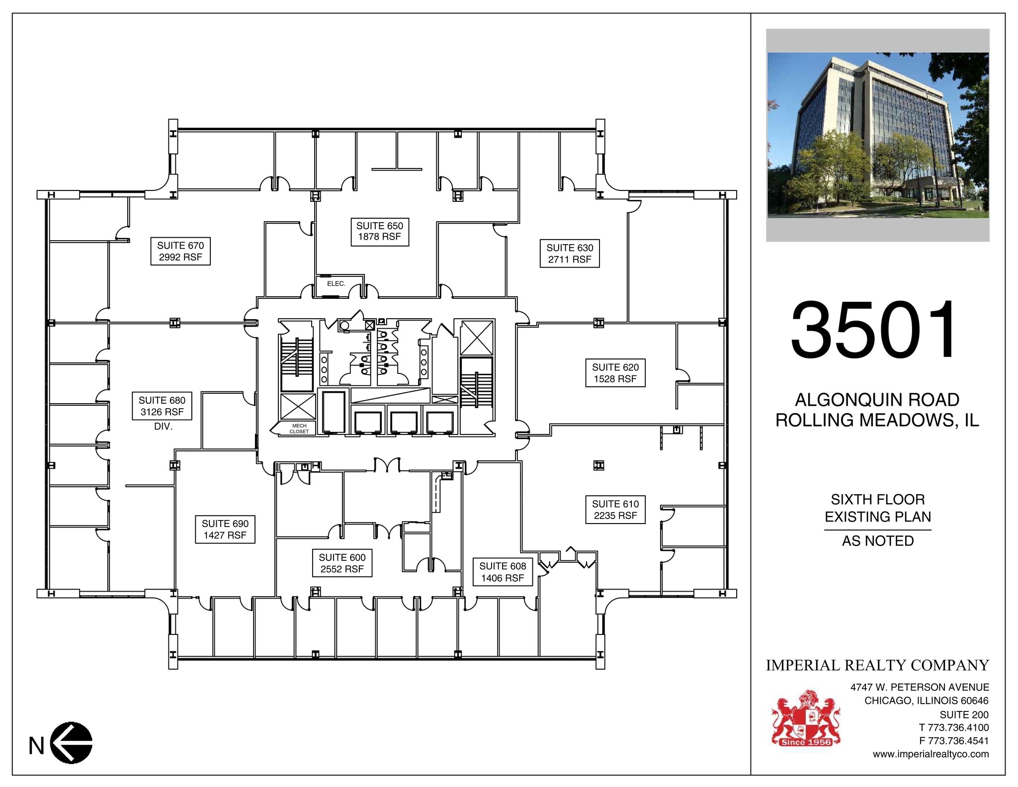 3501 Algonquin Rd, Rolling Meadows, IL for lease Site Plan- Image 1 of 1