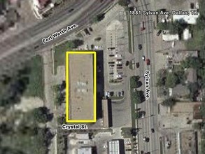 1881 Sylvan Ave, Dallas, TX - AERIAL map view