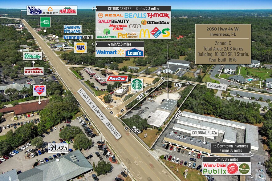 2050 Highway 44 W, Inverness, FL à vendre - Photo du bâtiment - Image 3 de 39