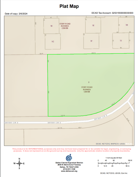 2900 W Skyway Cir, Irving, TX for sale - Plat Map - Image 2 of 2