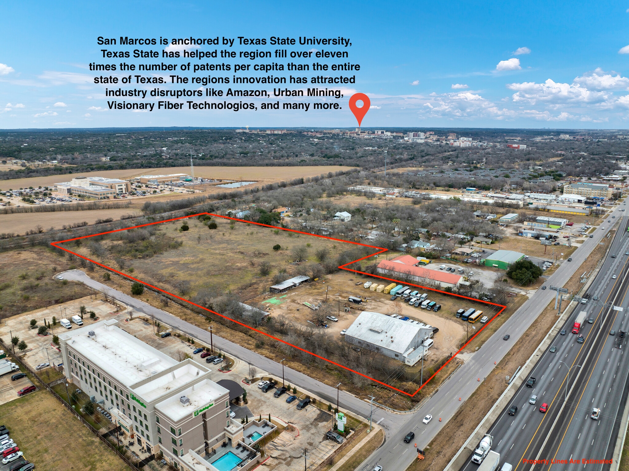 1900 S IH-35, San Marcos, TX for sale Aerial- Image 1 of 11