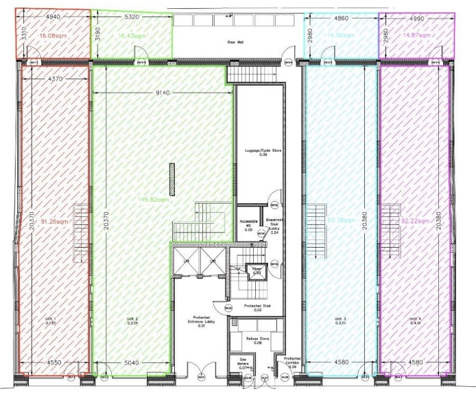 239-249 Commercial Rd, London for lease Floor Plan- Image 1 of 2