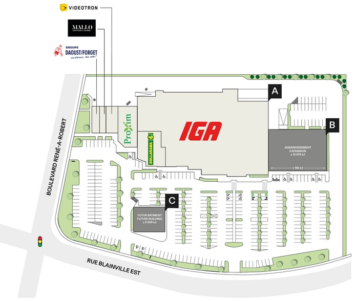 450 Rue Blainville E, Sainte-Thérèse, QC for lease - Site Plan - Image 3 of 8