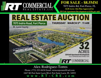 Plus de détails pour 7075 Indrio Rd, Fort Pierce, FL - Terrain à vendre