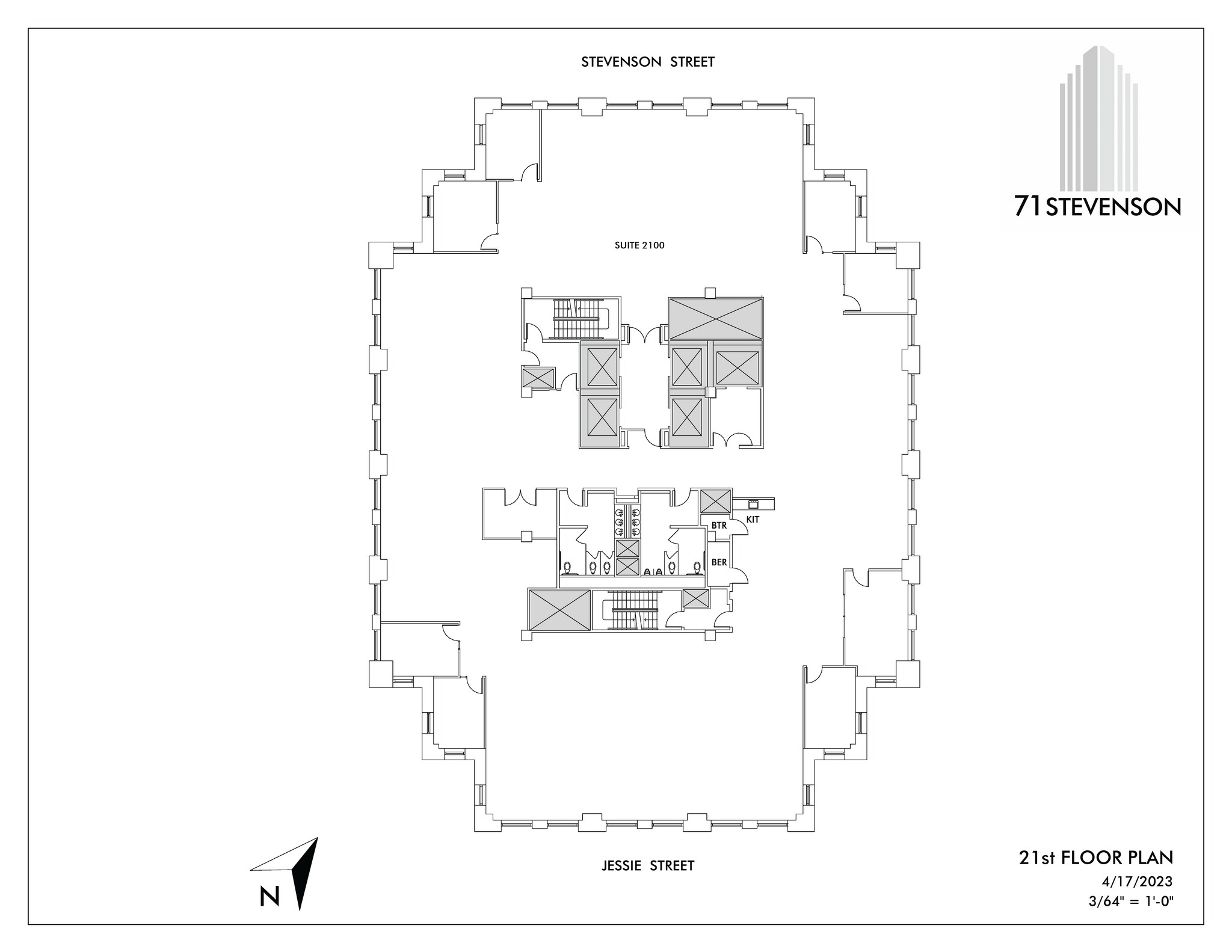 71 Stevenson St, San Francisco, CA for lease Floor Plan- Image 1 of 1