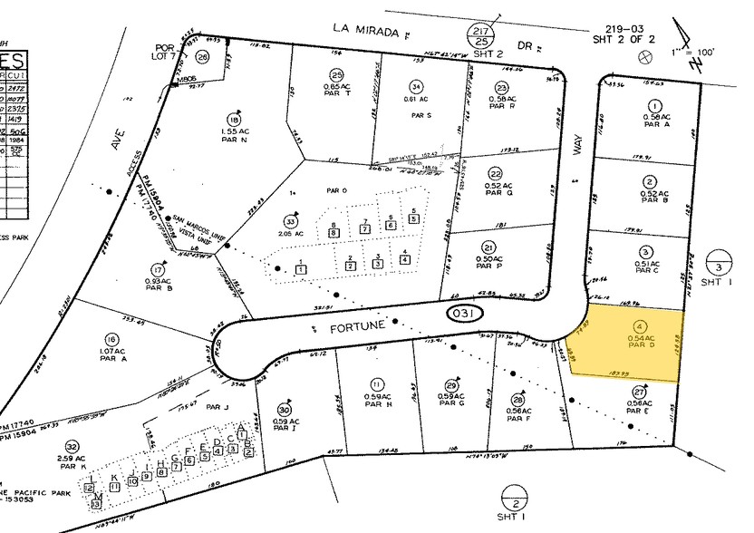 2540 Fortune Way, Vista, CA à vendre - Plan cadastral - Image 3 de 3