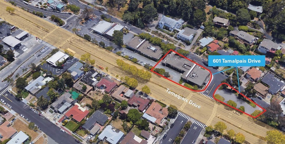601 Tamalpais Dr, Corte Madera, CA à vendre - Aérien - Image 3 de 7