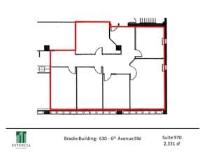 630 6th Ave SW, Calgary, AB for lease Floor Plan- Image 1 of 4
