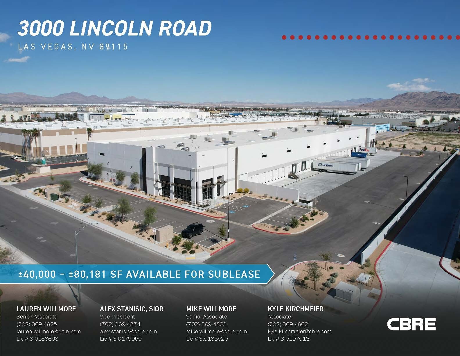 3000 Lincoln Rd, Las Vegas, NV for sale Aerial- Image 1 of 1