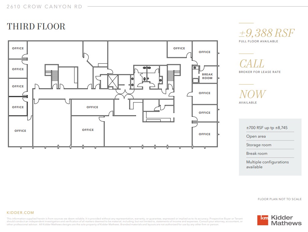 2610 Crow Canyon Rd, San Ramon, CA for lease Floor Plan- Image 1 of 1