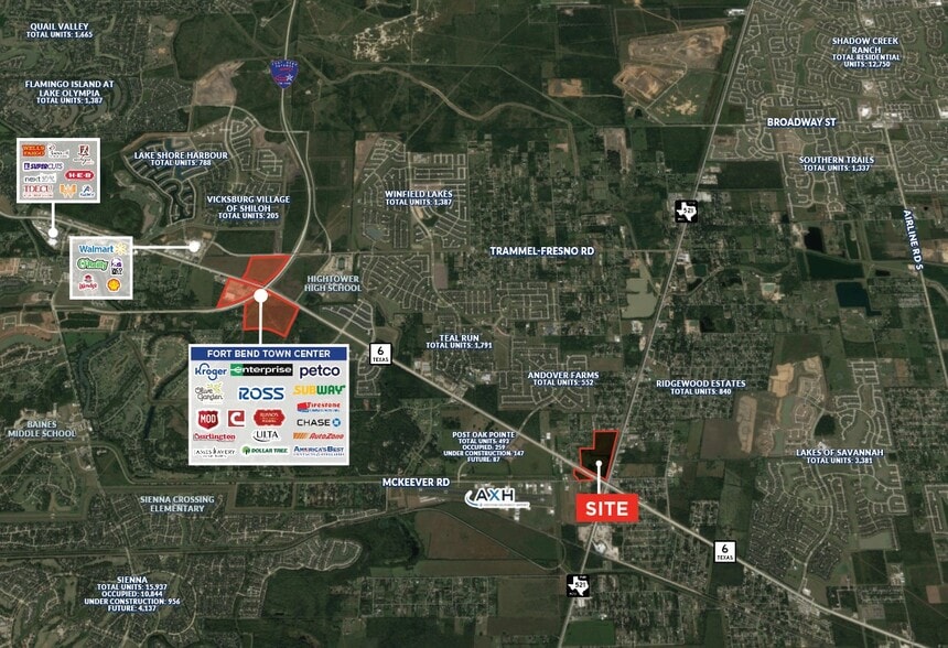 Hwy 6, Arcola, TX à vendre - Aérien - Image 2 de 3