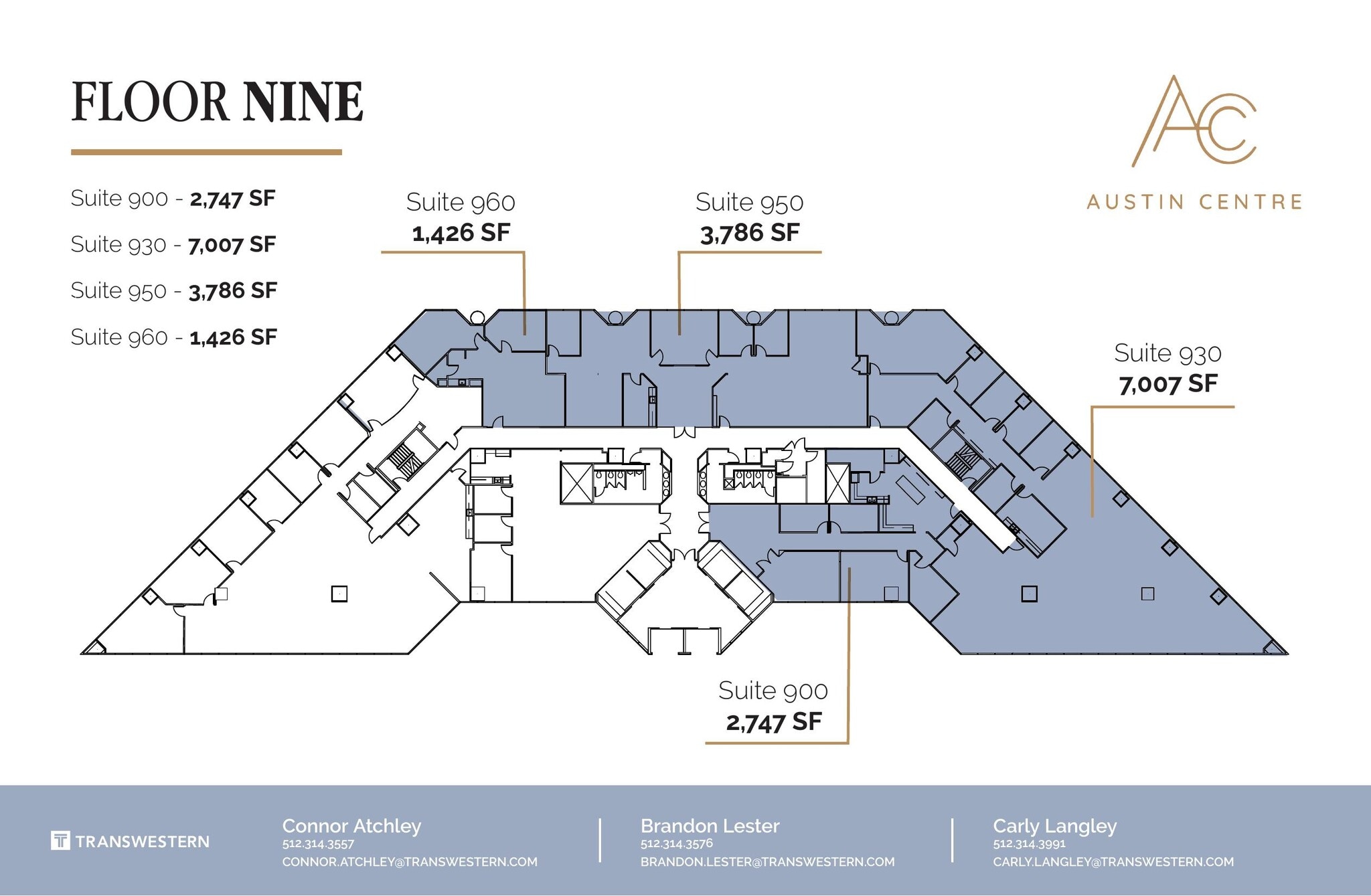 701 Brazos St, Austin, TX for lease Floor Plan- Image 1 of 1