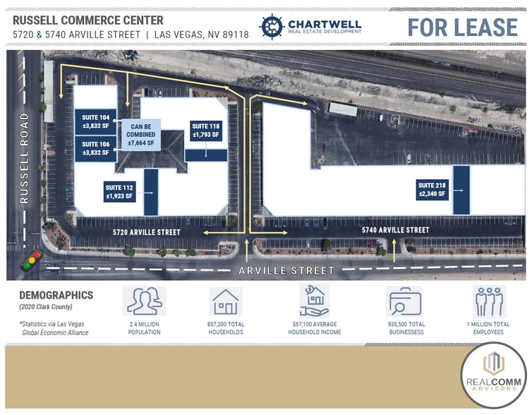 5720 Arville St, Las Vegas, NV for lease - Site Plan - Image 3 of 5