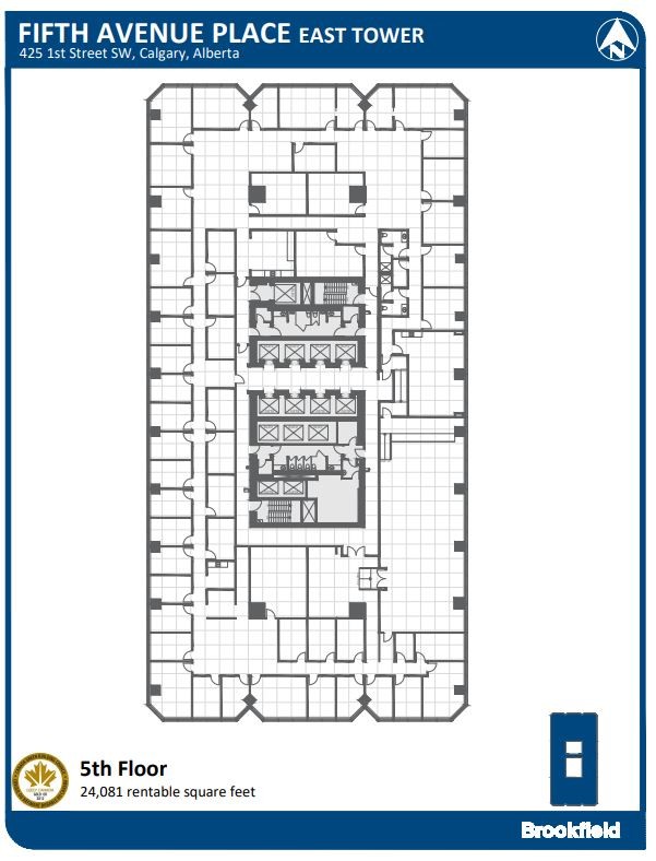 425 1st St SW, Calgary, AB à louer Plan d  tage- Image 1 de 1