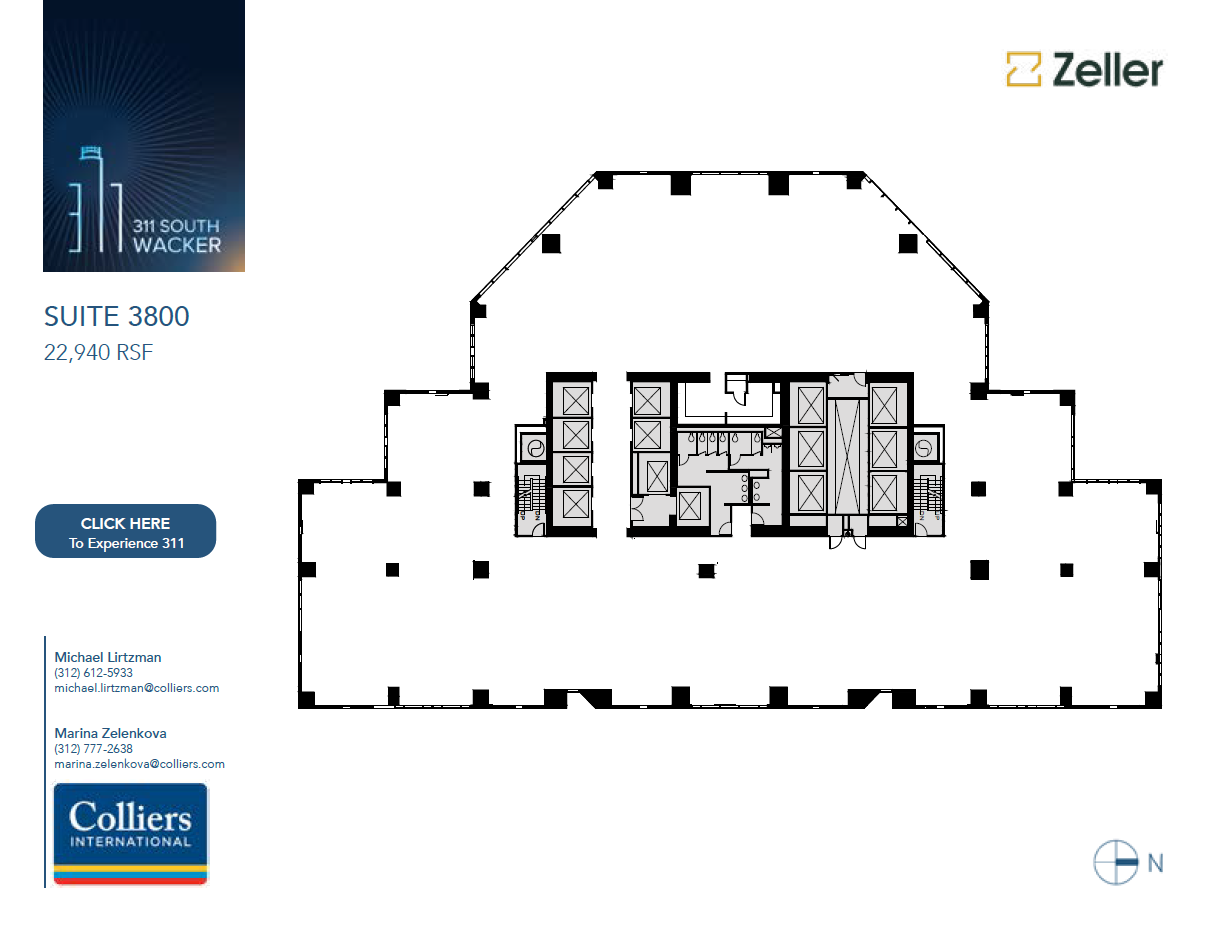 311 S Wacker Dr, Chicago, IL for lease Floor Plan- Image 1 of 3