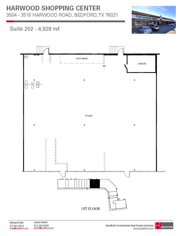 3504-3508 Harwood Rd, Bedford, TX for lease Floor Plan- Image 1 of 1