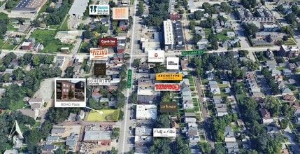 1440 S 13th St, Omaha, NE - AERIAL  map view