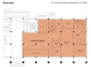 811 S Central Expy, Richardson, TX à louer Plan d’étage- Image 2 de 2