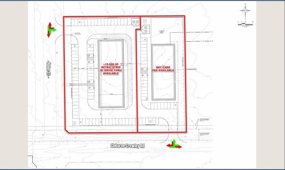 Hulen St & Cleburne Crowley Rd, Crowley, TX à louer - Plan de site - Image 3 de 9