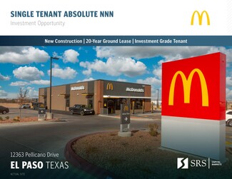 Plus de détails pour 12363 Pellicano dr, El Paso, TX - Vente au détail à vendre