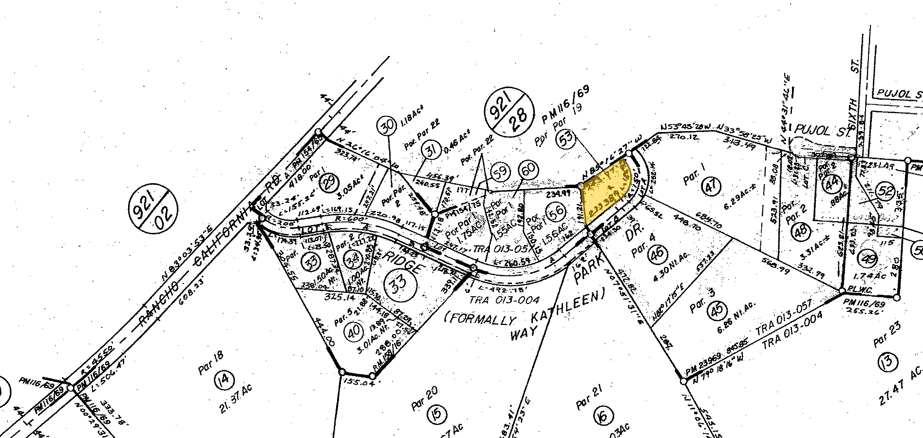 43620 Ridge Park Dr, Temecula, CA à vendre Plan cadastral- Image 1 de 1