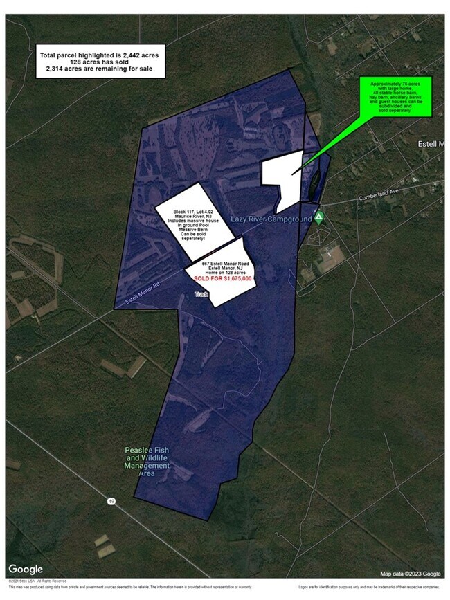 Plus de détails pour 98 Cumberland Ave, Estell Manor, NJ - Terrain à vendre