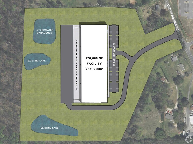 6073 Old Alabama Rd, Acworth, GA à louer - Plan d’étage - Image 3 de 6