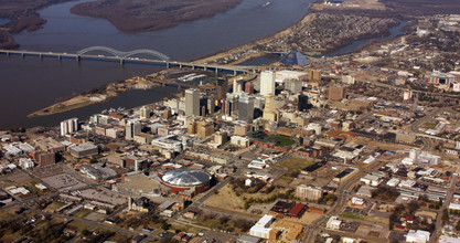 311 S Main St, Memphis, TN - aerial  map view