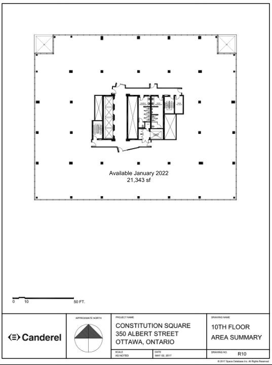 350 Albert St, Ottawa, ON for lease Floor Plan- Image 1 of 1