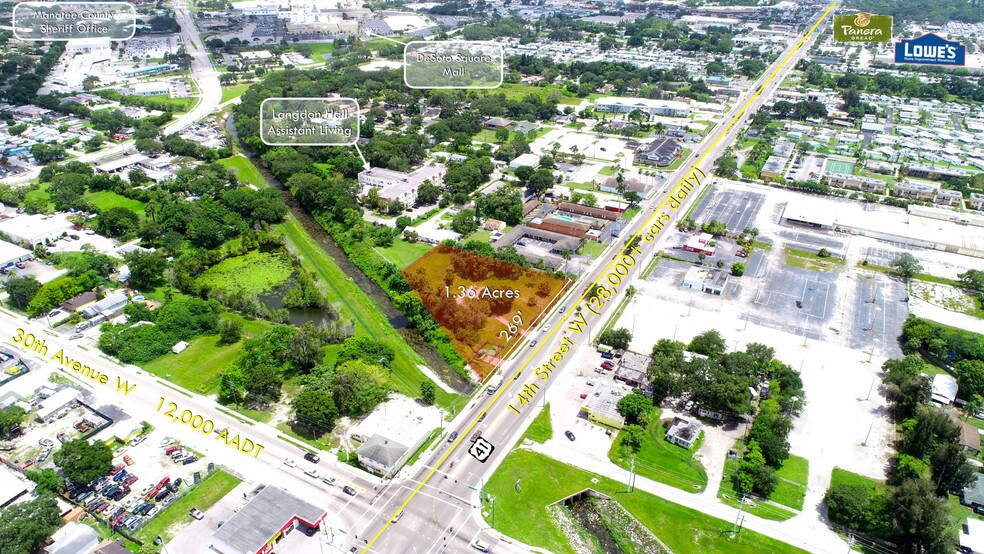 3223 W 14th St, Bradenton, FL à vendre - Aérien - Image 1 de 4