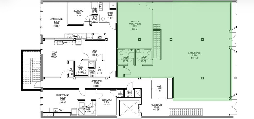 130 Pearl St, Buffalo, NY à louer - Plan d’étage - Image 2 de 7