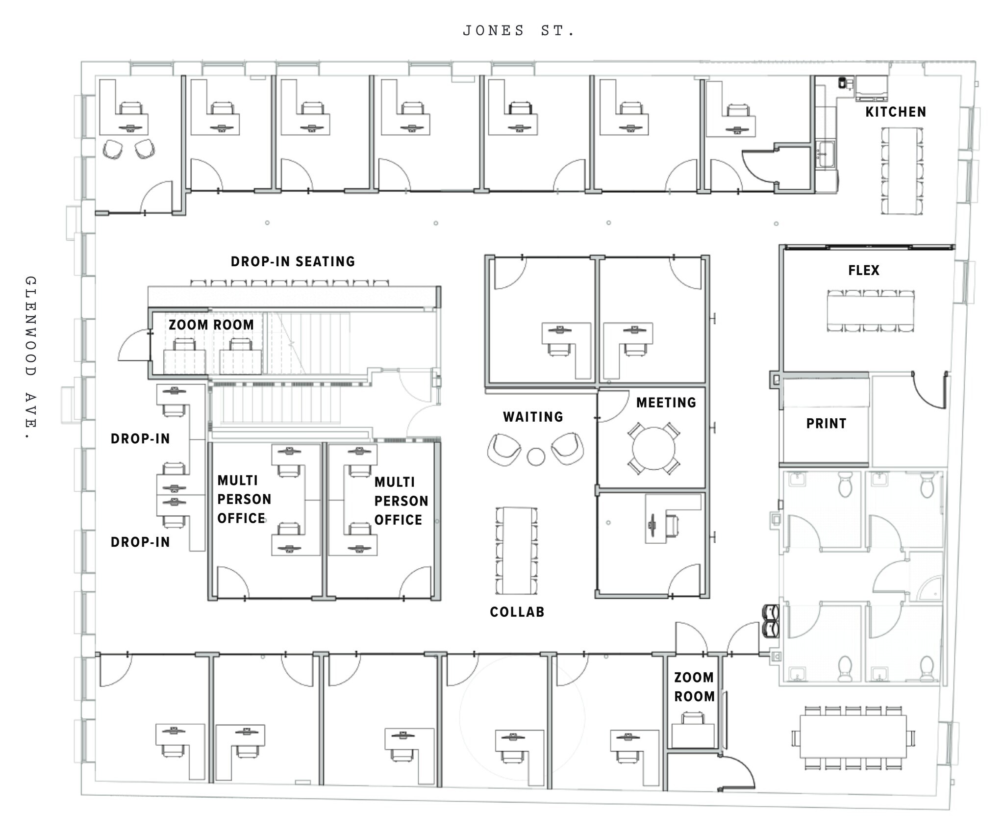 110-122 Glenwood Ave, Raleigh, NC for lease Site Plan- Image 1 of 1