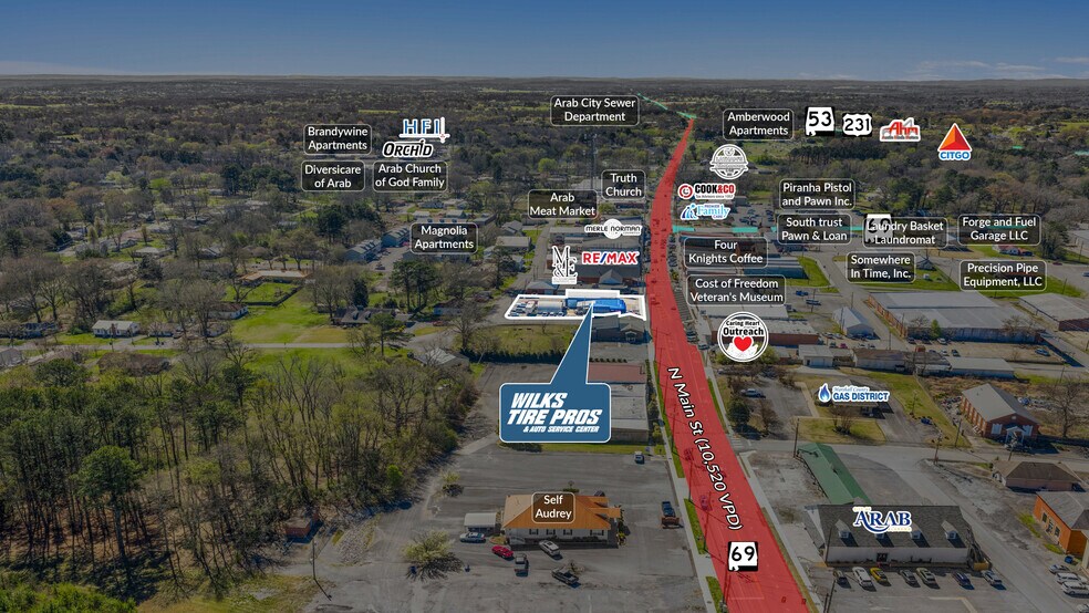 152 N Main St, Arab, AL à vendre - Photo du bâtiment - Image 2 de 5