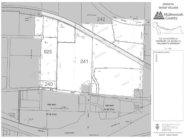 23845 NE Sandy Blvd, Wood Village, OR for lease - Plat Map - Image 1 of 1