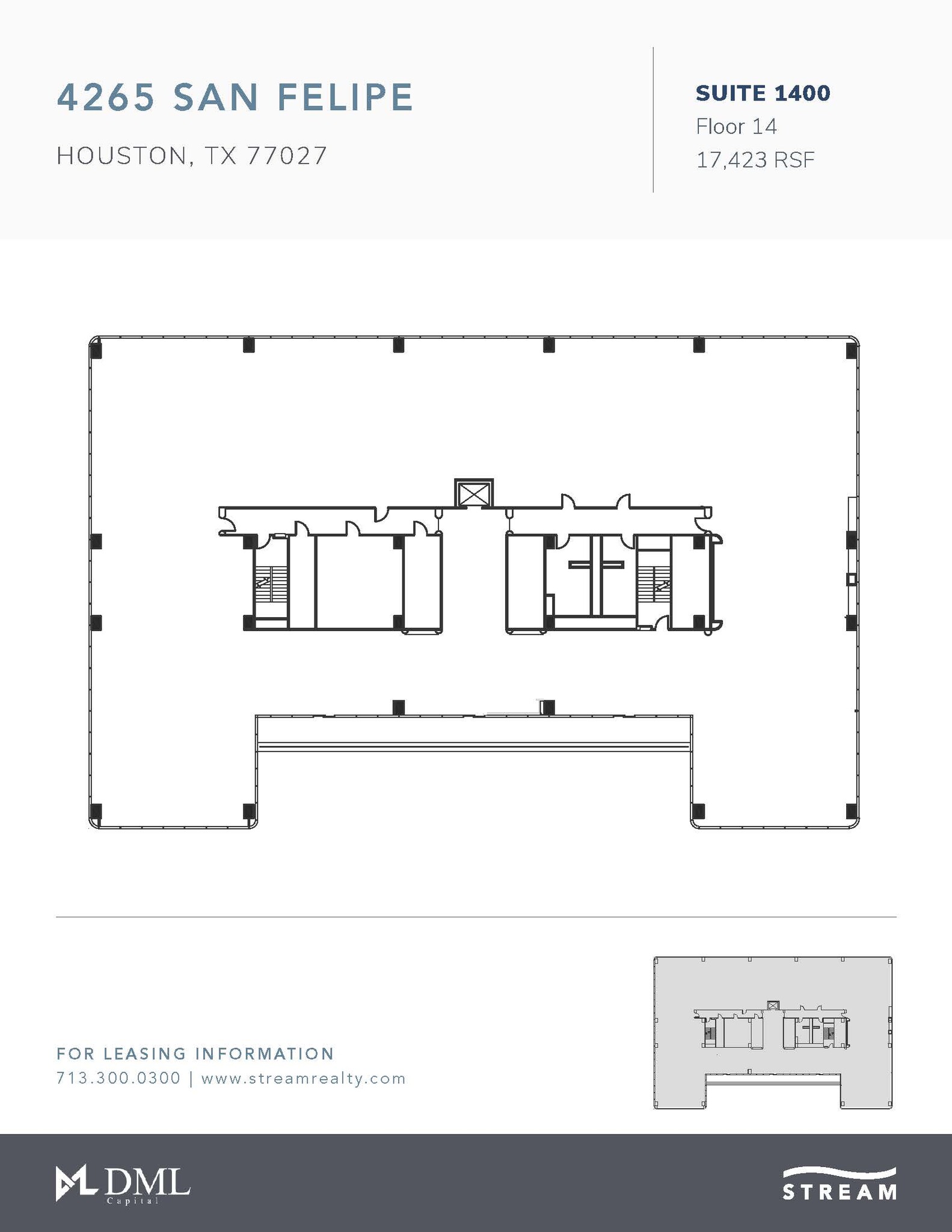 4265 San Felipe St, Houston, TX à louer Plan d’étage- Image 1 de 1