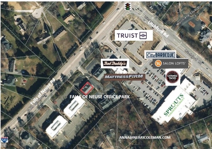 9350 Falls Of Neuse Rd, Raleigh, NC for lease - Aerial - Image 3 of 3