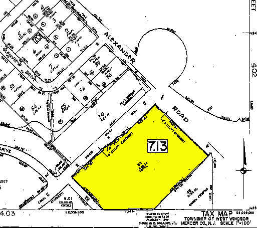 600 Alexander Rd, Princeton, NJ à vendre - Plan cadastral - Image 1 de 1