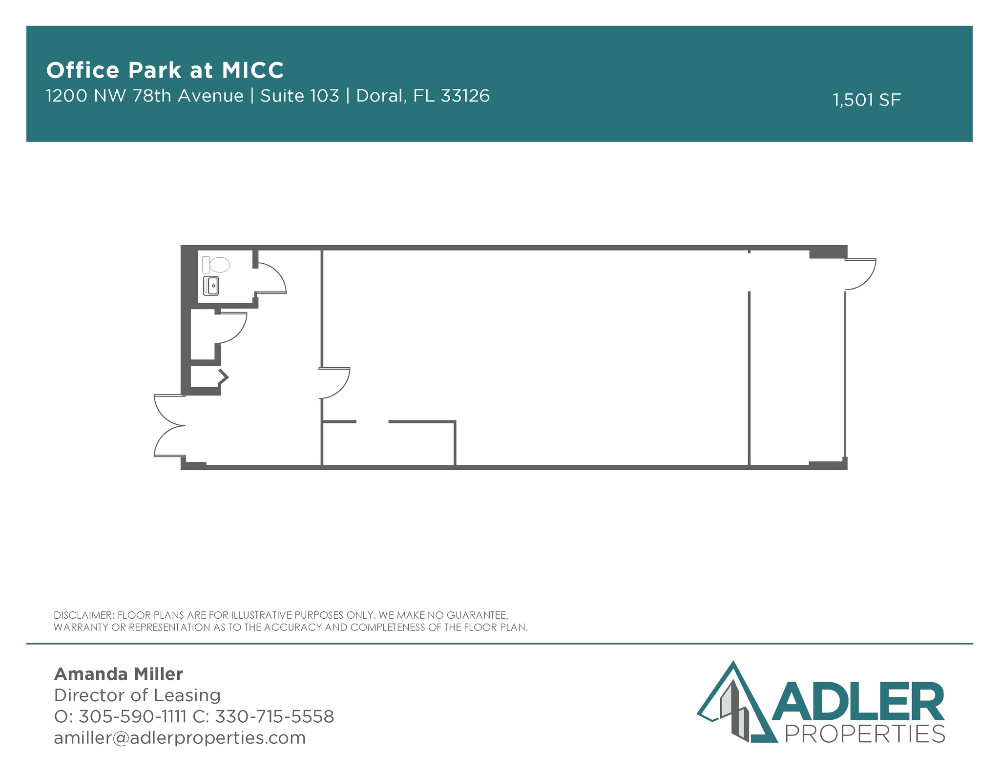 7925 NW 12th St, Doral, FL for lease Floor Plan- Image 1 of 1
