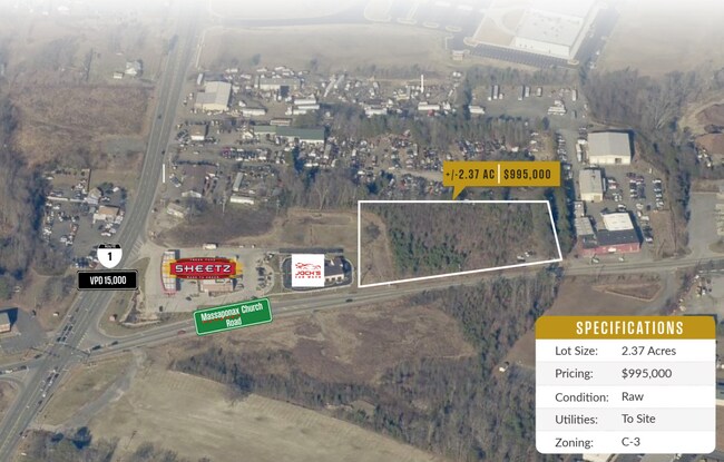 More details for 8601 Patriot Hwy, Fredericksburg, VA - Land for Sale