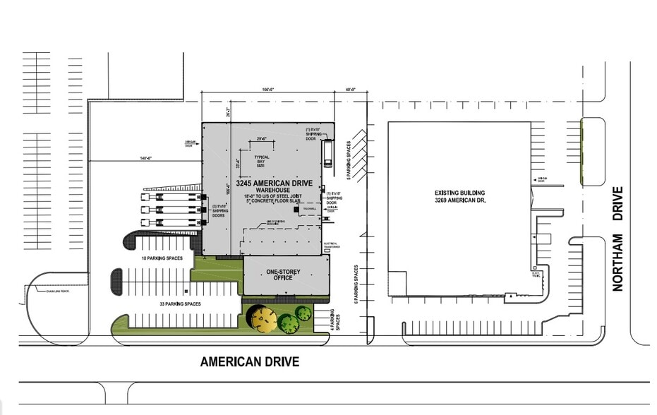3245 American Dr, Mississauga, ON for lease - Site Plan - Image 3 of 4