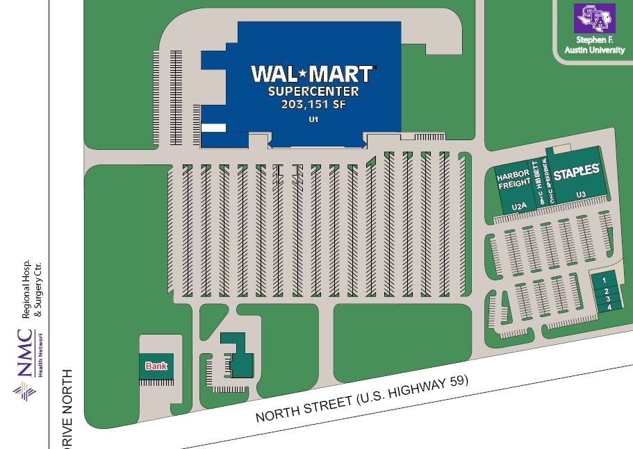 4604 North St, Nacogdoches, TX à louer Plan de site- Image 1 de 1